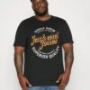 Jack & Jones Jjmikk Tee Crew Neck - T-Shirt Print - Black
