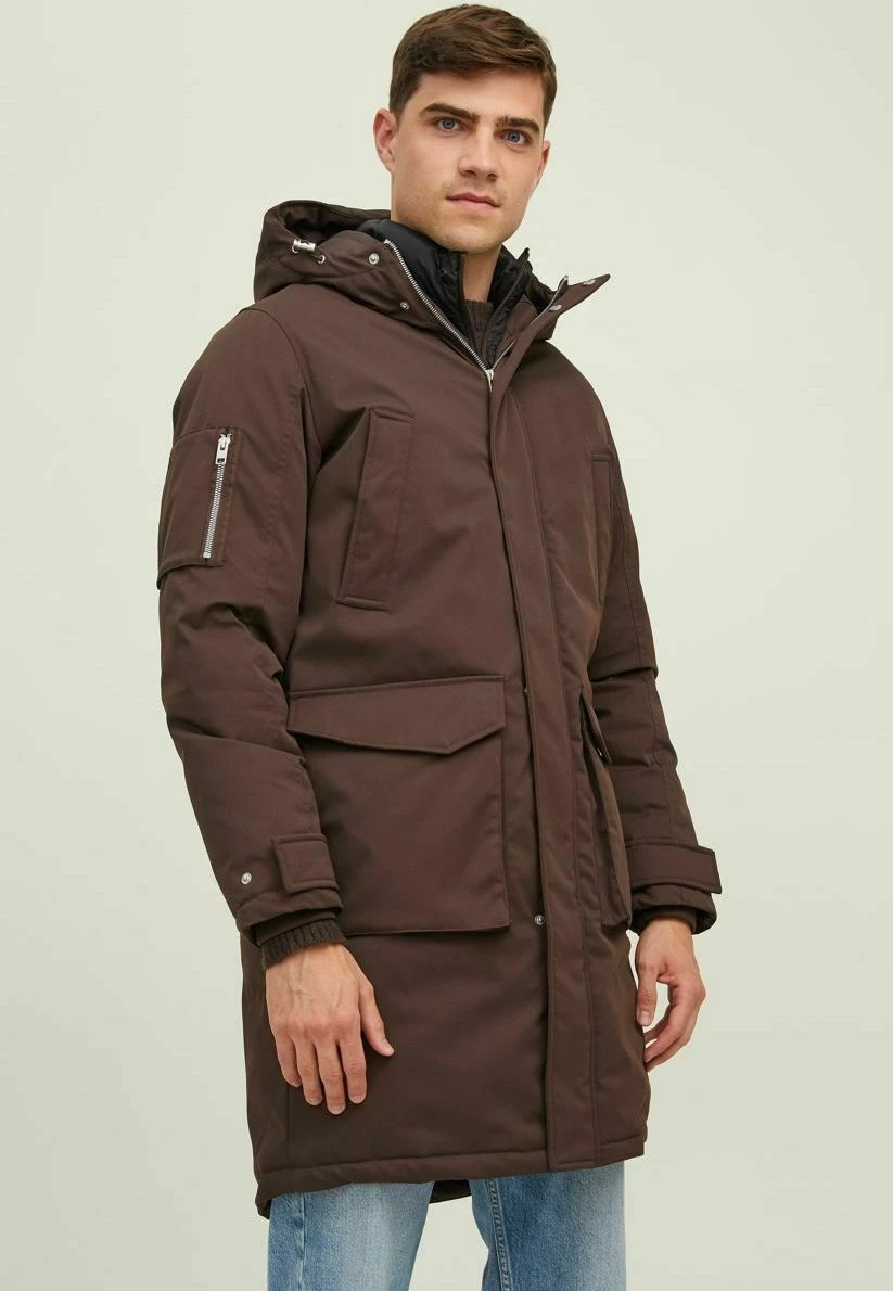 Jack & Jones Multi-Taschen - Parka - Seal Brown 1 Jack & Jones Multi-Taschen - Parka - Seal Brown
