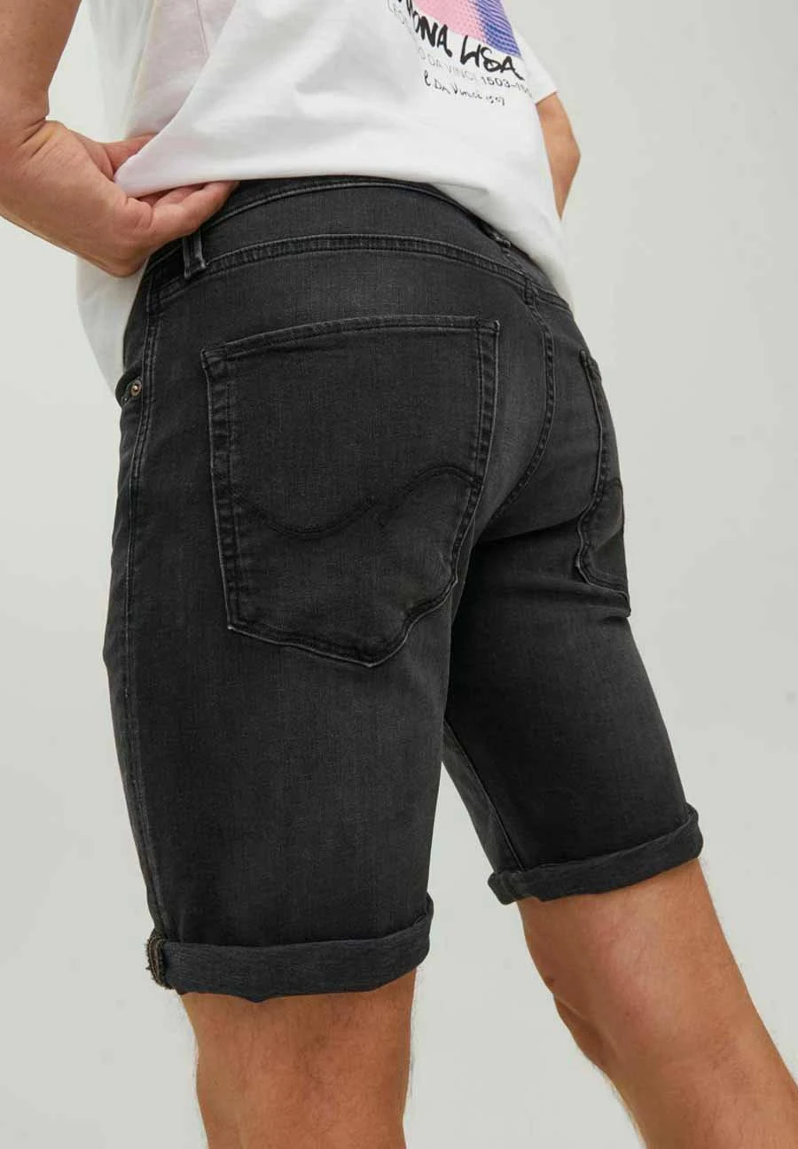 Jack & Jones Rick Icon- Jeansshort - Black Denim 5 Jack & Jones Rick Icon- Jeansshort - Black Denim - Afbeelding 5