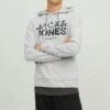 Jack & Jones Hoodie - White Melange