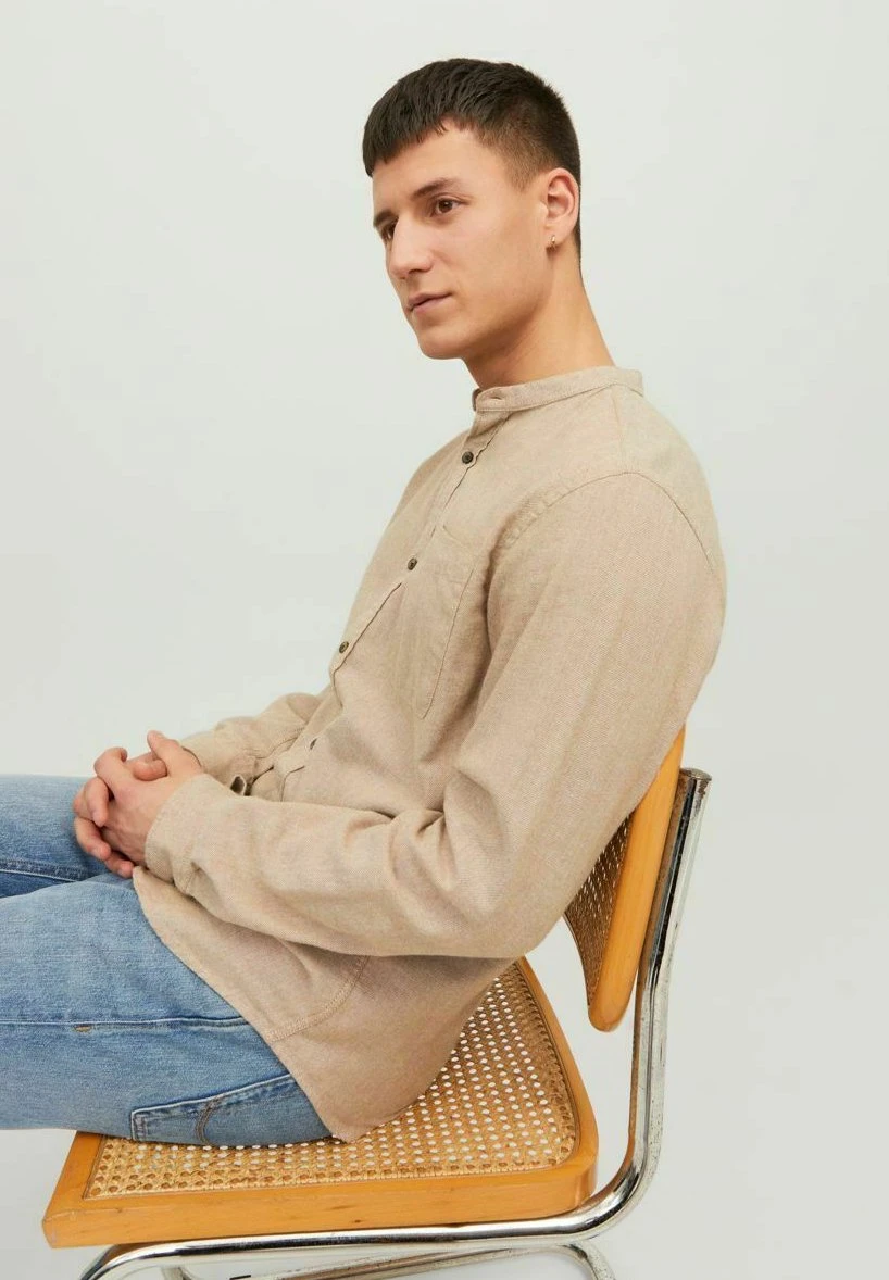 Jack & Jones Melange - Overhemd - Oatmeal 6 Jack & Jones Melange - Overhemd - Oatmeal - Afbeelding 6
