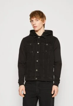 Jack & Jones Jjijean Jjjacket Hood - Spijkerjas - Black Denim