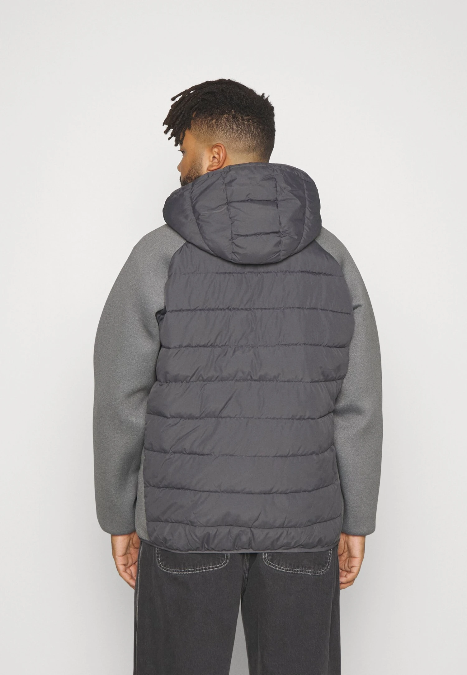 Jack & Jones Jcodust Hybrid- Jas - Light Grey Melange 3 Jack & Jones Jcodust Hybrid- Jas - Light Grey Melange - Afbeelding 3