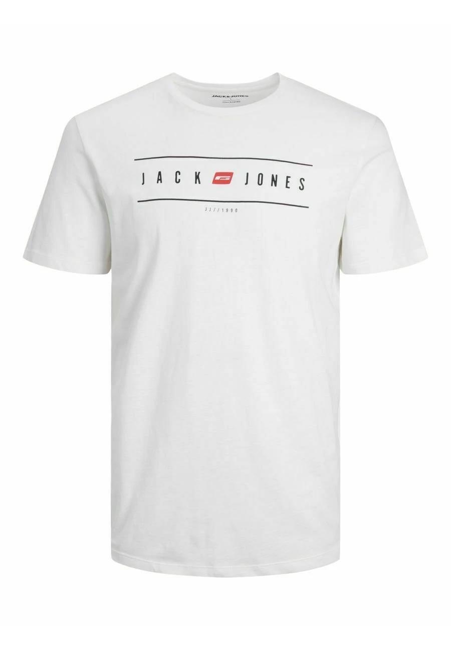 Jack & Jones Elliot Logo Crew Neck - T-Shirt Print - White 7 Jack & Jones Elliot Logo Crew Neck - T-Shirt Print - White - Afbeelding 7