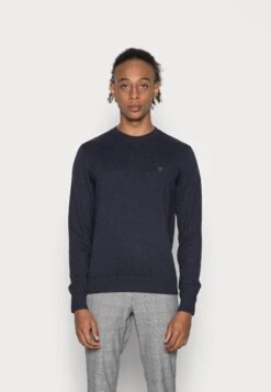 JACK&JONES Premium Jprbluray Crew Neck - Trui - Peacoat Melange