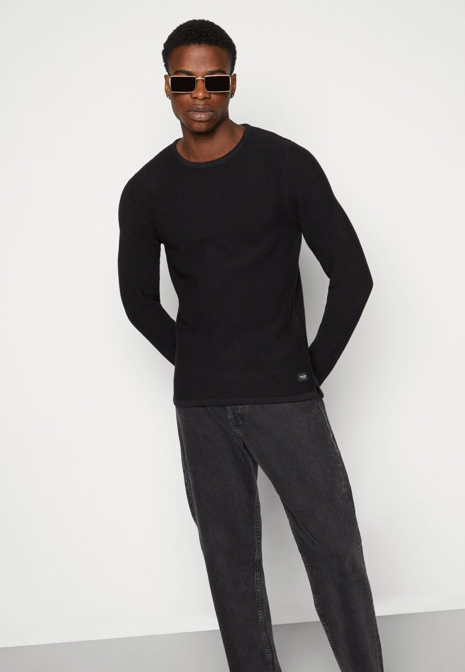 Jack & Jones Jjealex Crew Neck - Trui - Black 4 Jack & Jones Jjealex Crew Neck - Trui - Black - Afbeelding 4