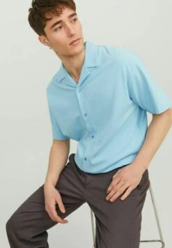 JACK&JONES Premium Freizeit - Overhemd - Sky Blue -Jack & Jones Verkoopwinkel 893b887a54624b009988ed79dfede189