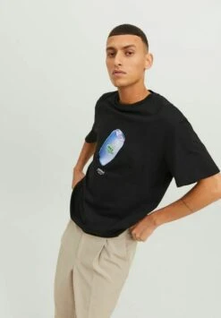 Jack & Jones Crew Neck - T-Shirt Print - Black -Jack & Jones Verkoopwinkel 8b55674d0cf14b57a4994f3c14b80550