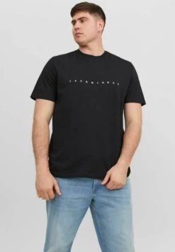 Jack & Jones Jjestar JjSs Noos Pls - T-Shirt Print - Black