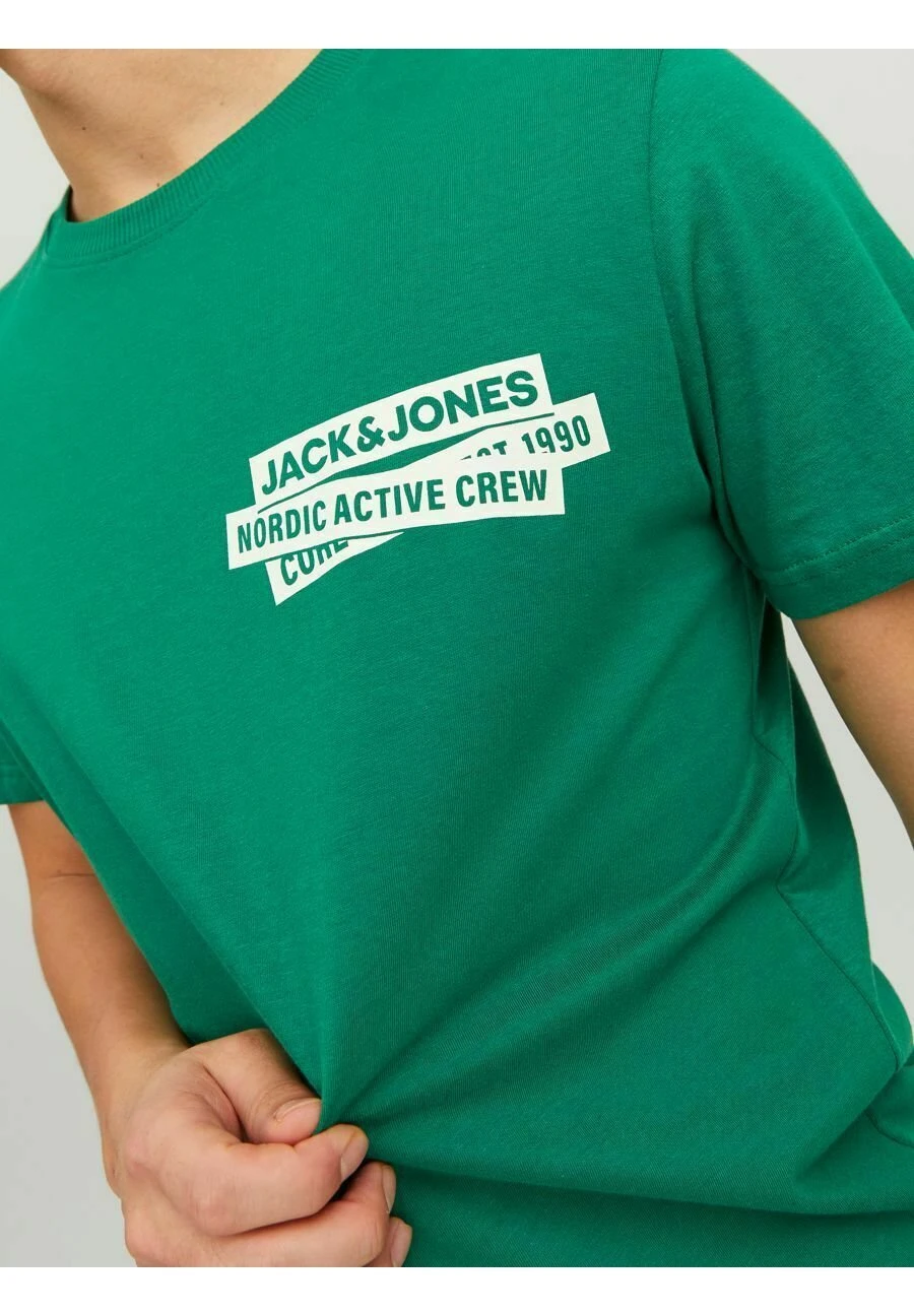 Jack & Jones Logo - T-Shirt Print - Verdant Green 4 Jack & Jones Logo - T-Shirt Print - Verdant Green - Afbeelding 4