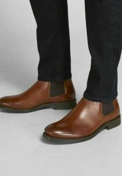 Jack & Jones Jfwargo Leather Chelsea Ln - Korte Laarzen - Cognac -Jack & Jones Verkoopwinkel 92aa22b01cce4aa8ba3e20580391ec72