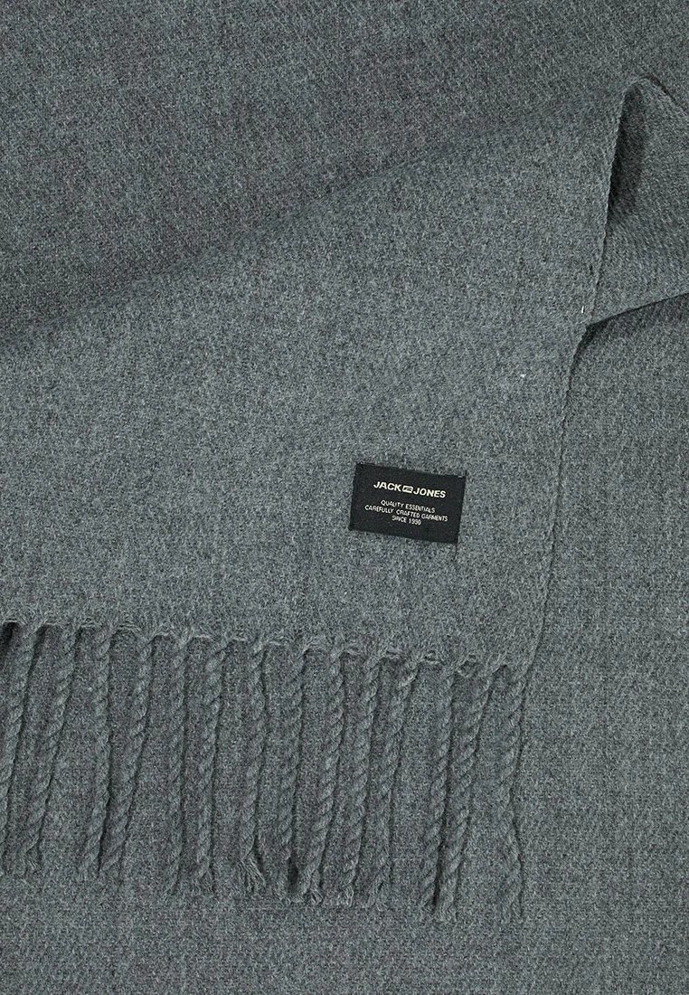 Jack & Jones Jacsolid Scarf - Sjaal - Grey Melange 3 Jack & Jones Jacsolid Scarf - Sjaal - Grey Melange - Afbeelding 3