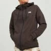 Jack & Jones Jcoair Hood Noos. - Sweater Met Rits - Seal Brown