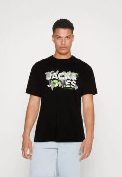 Jack & Jones Jcodust Crew Neck Noos - T-Shirt Print - Black