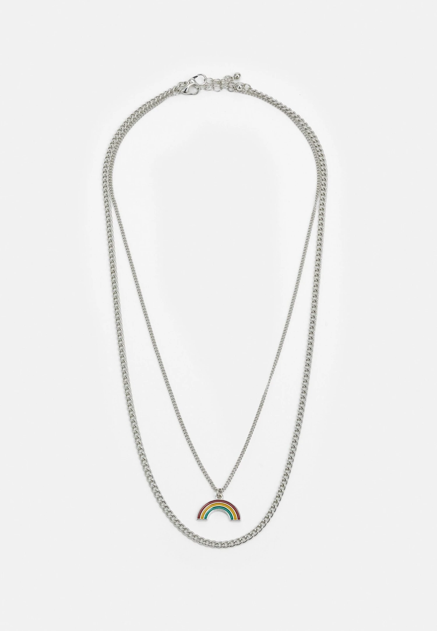 Jack & Jones Jacpride Necklace Unisex 2 Pack - Ketting - Silver/Coloured/Birch 1 Jack & Jones Jacpride Necklace Unisex 2 Pack - Ketting - Silver/Coloured/Birch