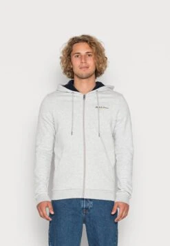 Jack & Jones JcobergZip Hood - Sweater Met Rits - Light Grey Melange
