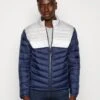 Jack & Jones Jjehero Puffer Collar - Jas - Navy Blazer/Glacier Gray