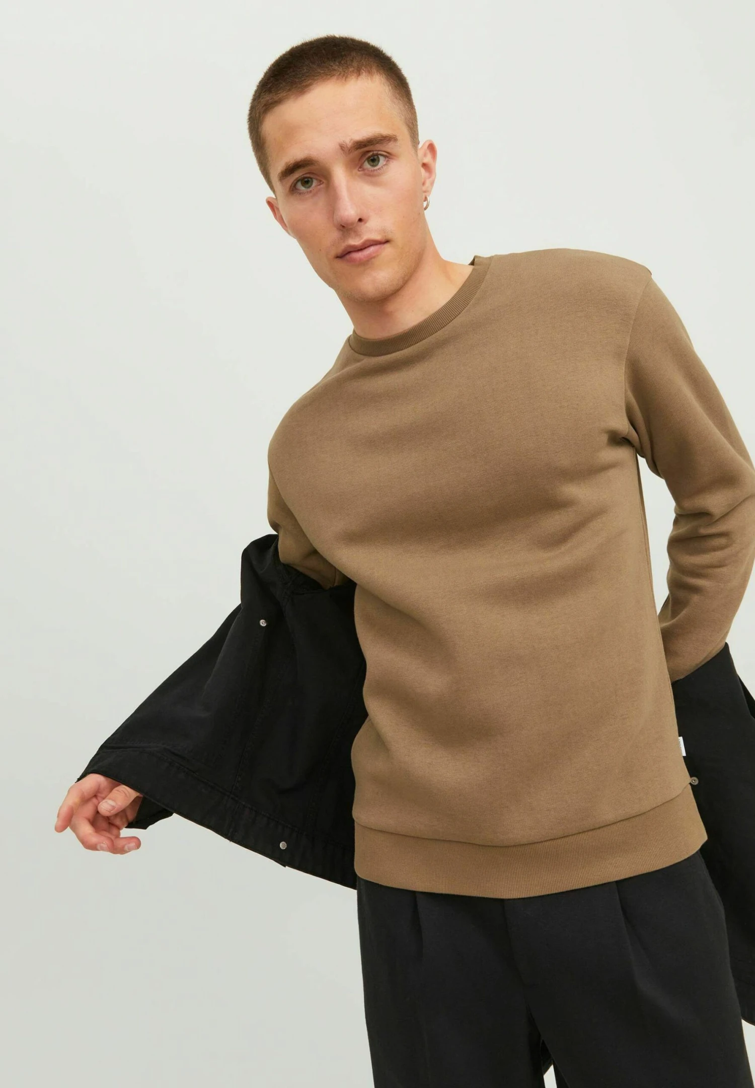 Jack & Jones Jjebradley Crew Noos - Sweater - Otter 6 Jack & Jones Jjebradley Crew Noos - Sweater - Otter - Afbeelding 6