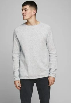 Jack & Jones JjehillCrew Neck Noos - Trui - Light Grey Melange