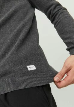 Jack & Jones Ehill Turtle Zip Noos - Vest - Dark Grey Melange -Jack & Jones Verkoopwinkel af4bb73678a9480196eea45313fc3724