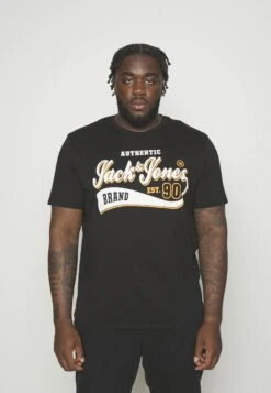 Jack & Jones Elogo Tee Ss O-Neck 2 Col - T-Shirt Print - Black
