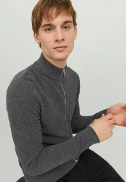 Jack & Jones Ehill Turtle Zip Noos - Vest - Dark Grey Melange -Jack & Jones Verkoopwinkel b1c8e25d52c642b5a8458d6e087c72aa