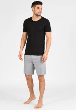 Jack & Jones Jacbasic V-Neck Tee 2 Pack- Hemd - Black