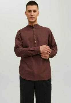 JACK&JONES Premium Jprblasummer Half Placket L/S Sn - Overhemd - Puce
