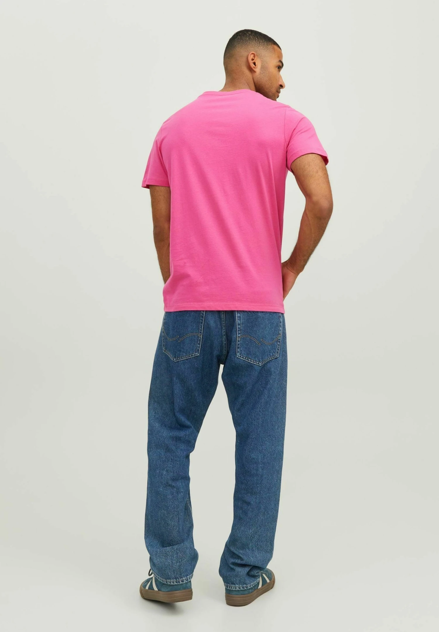 Jack & Jones T-Shirt Print - Fuchsia Rose 3 Jack & Jones T-Shirt Print - Fuchsia Rose - Afbeelding 3
