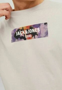 Jack & Jones Logo - T-Shirt Print - Moonbeam -Jack & Jones Verkoopwinkel bac3d81a3a6d45e0bd9ba6bf752ef00c