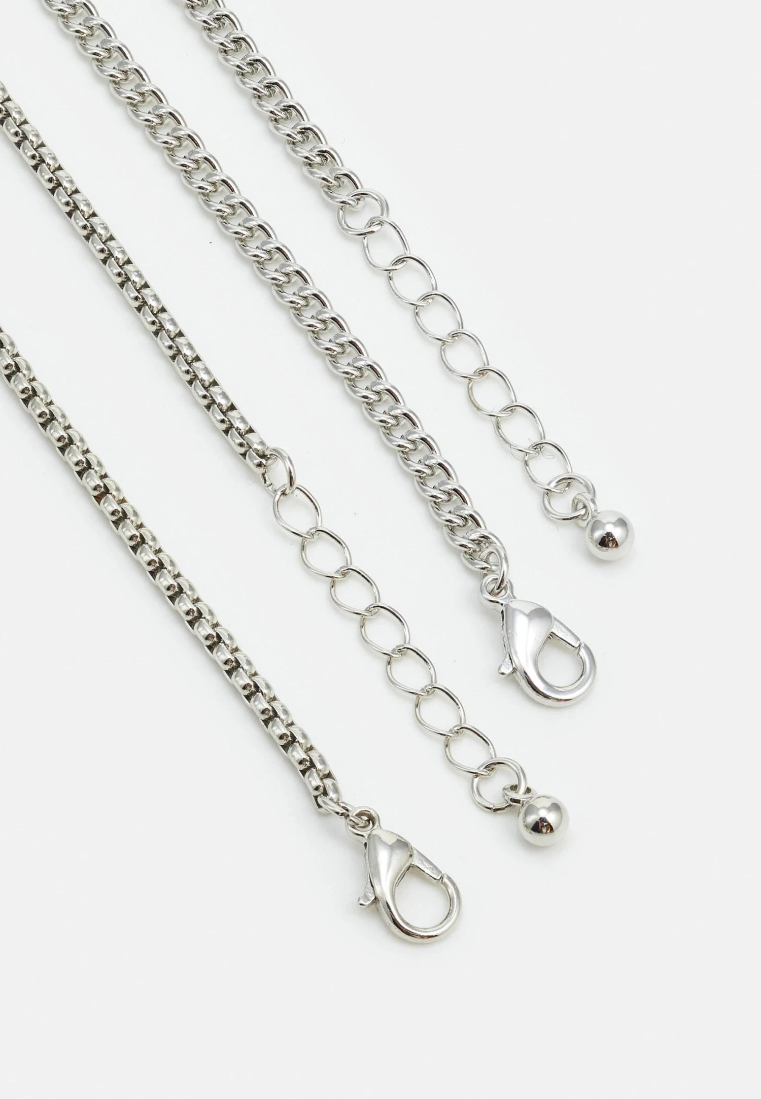 Jack & Jones Jacbaza Necklace 2 Pack - Ketting - Silver-Coloured 2 Jack & Jones Jacbaza Necklace 2 Pack - Ketting - Silver-Coloured - Afbeelding 2