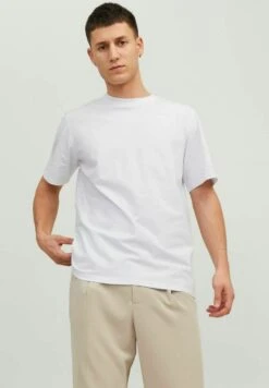 JACK&JONES Premium Dehnbares - T-Shirt Basic - White