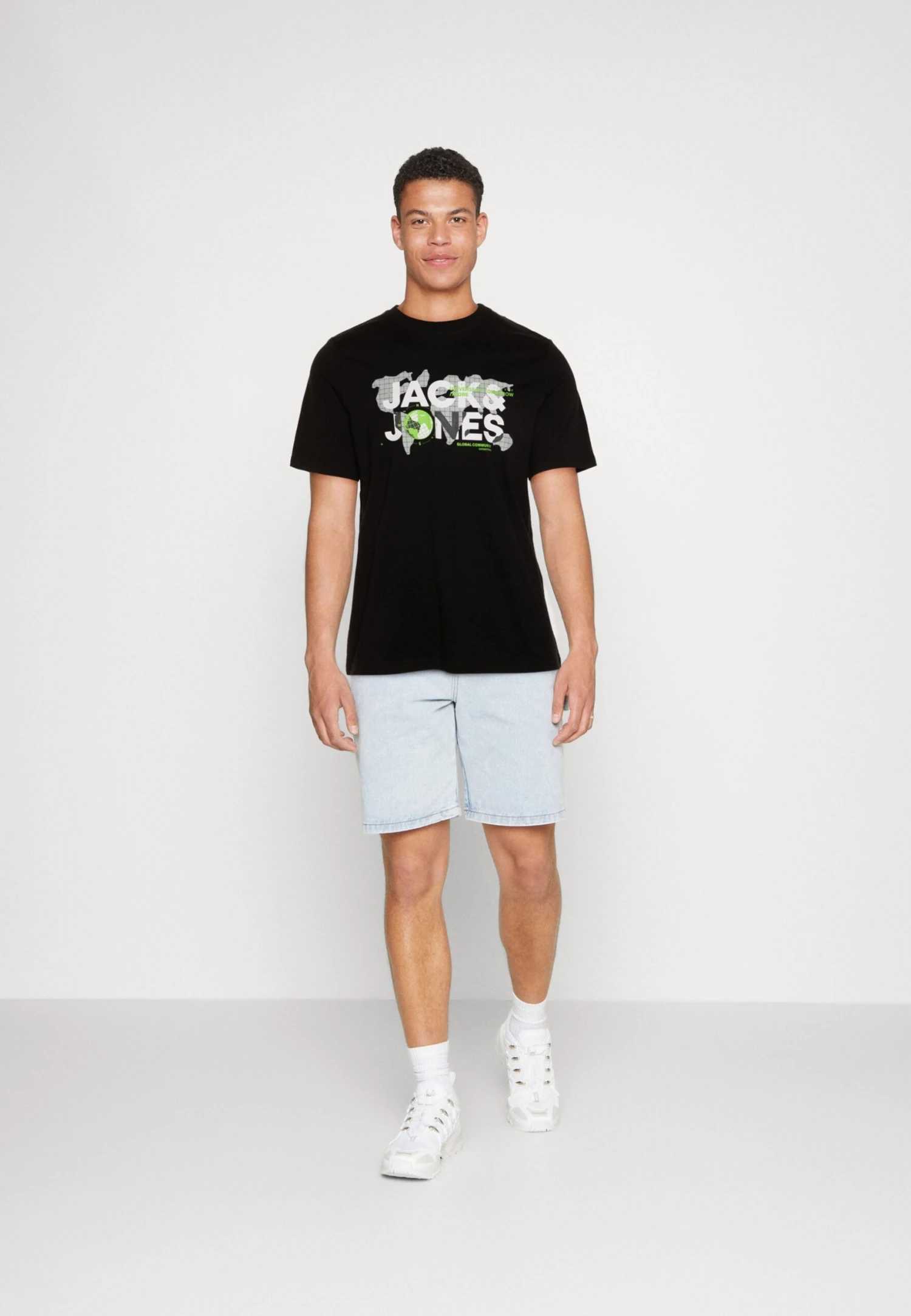 Jack & Jones Jcodust Crew Neck Noos - T-Shirt Print - Black 2 Jack & Jones Jcodust Crew Neck Noos - T-Shirt Print - Black - Afbeelding 2