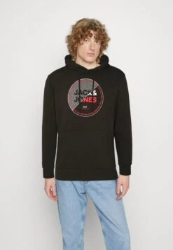 Jack & Jones Jjralf Hood - Sweater - Black