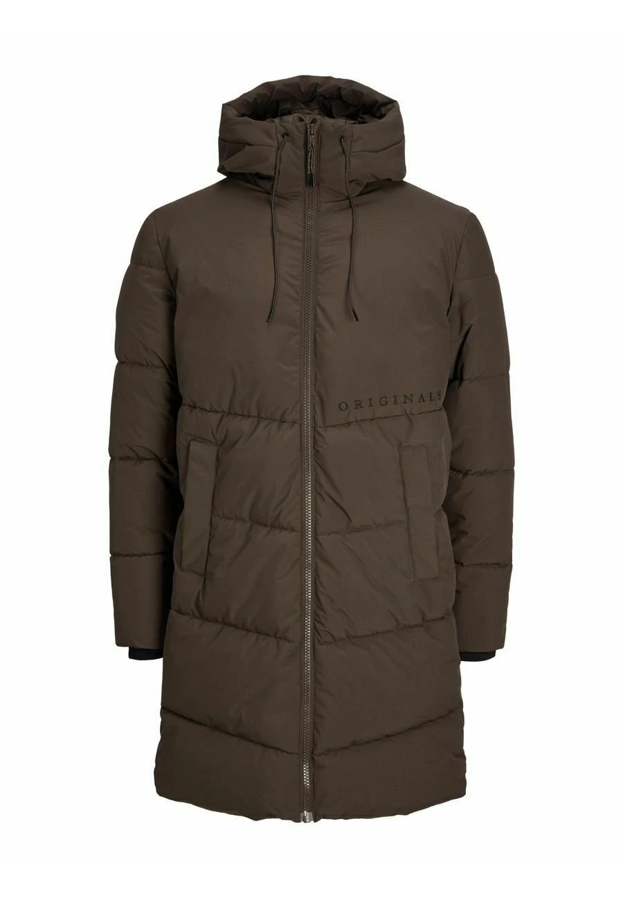 Jack & Jones Lange- Winterjas - Seal Brown 1 Jack & Jones Lange- Winterjas - Seal Brown