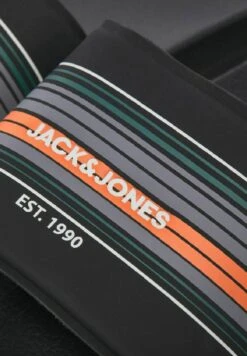 Jack & Jones Gestreifte - Badslippers - Anthracite -Jack & Jones Verkoopwinkel c1322672ac654a7680013e2e68775e47