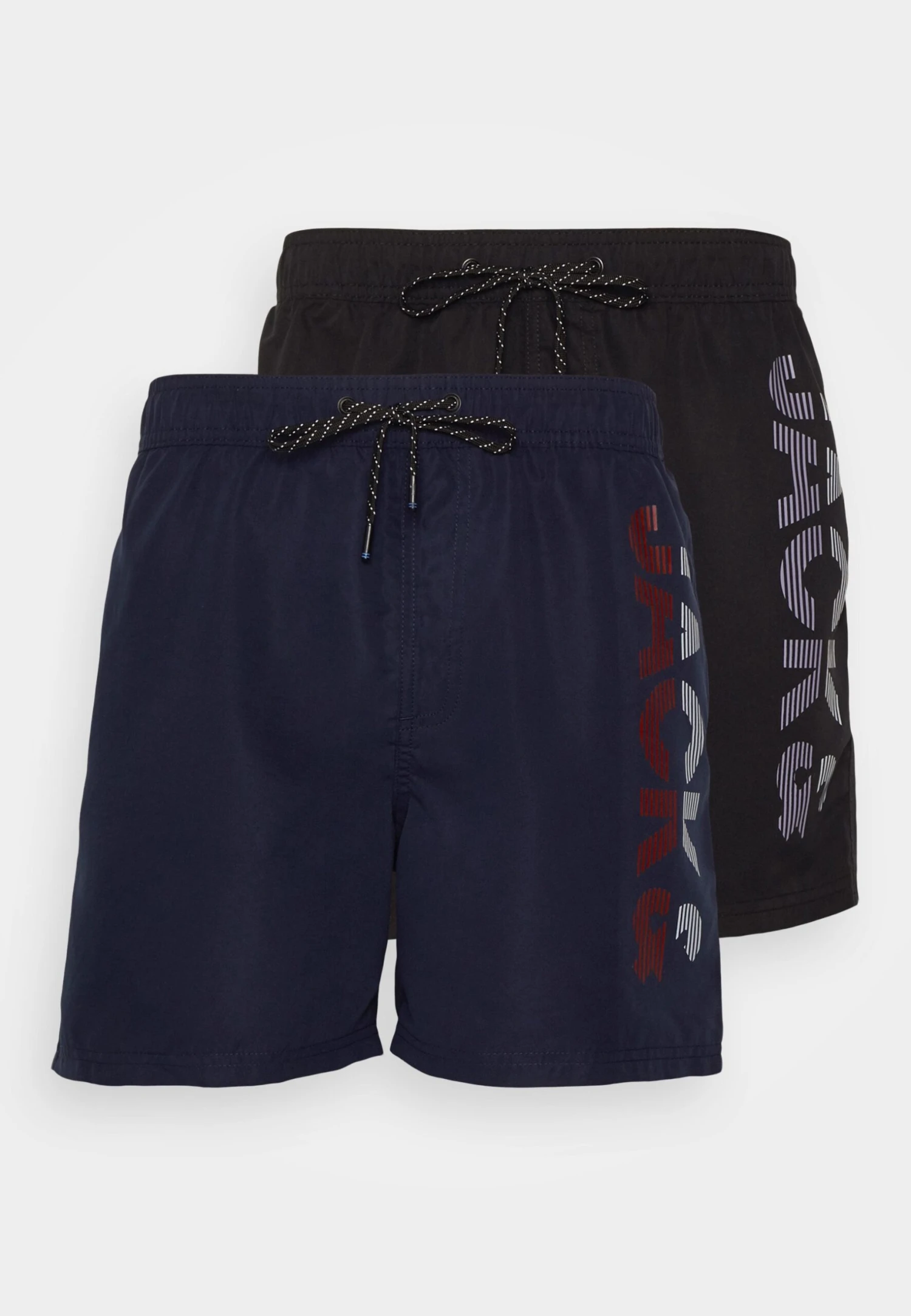 Jack & Jones Jjswim Splicelogo 2Pack - Zwemshorts - Black/Black + Navy Blazer 4 Jack & Jones Jjswim Splicelogo 2Pack - Zwemshorts - Black/Black + Navy Blazer - Afbeelding 4