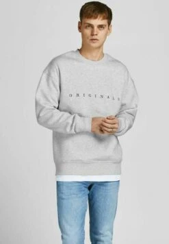Jack & Jones Crew Neck- Sweater - White Melange