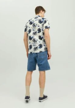 Jack & Jones Kurzarmhemd All Over - Overhemd - Cloud Dancer -Jack & Jones Verkoopwinkel d31d9cc3349c436bbef044eacdb63641