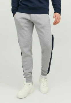 Jack & Jones Jpstwill Jjreid Blocking Pant - Trainingsbroek - Light Grey Melange