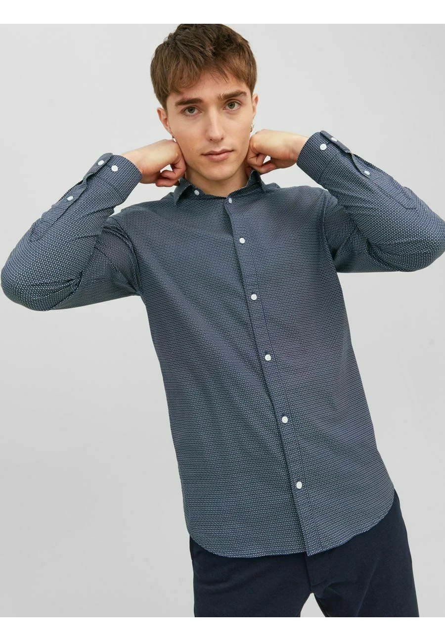 JACK&JONES Premium Jprblablackpool Strech Ls Sn- Overhemd - Navy Blazer 6 JACK&JONES Premium Jprblablackpool Strech Ls Sn- Overhemd - Navy Blazer - Afbeelding 6