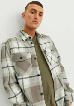 JACK&JONES Premium Jprroy Check Over Ls Sn - Lichte Jas - Brindle -Jack & Jones Verkoopwinkel d8fa998978b540af9c19fc0028e19714