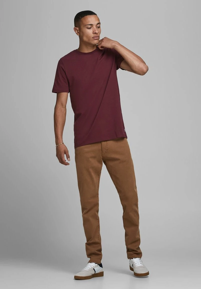 Jack & Jones Jjeorganic Basic Ss O-Neck Noos - T-Shirt Basic - Port Royale 2 Jack & Jones Jjeorganic Basic Ss O-Neck Noos - T-Shirt Basic - Port Royale - Afbeelding 2