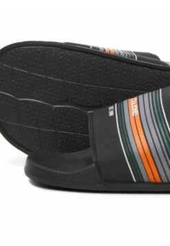 Jack & Jones Gestreifte - Badslippers - Anthracite -Jack & Jones Verkoopwinkel d9941f44c64a43288245560833e2ce54