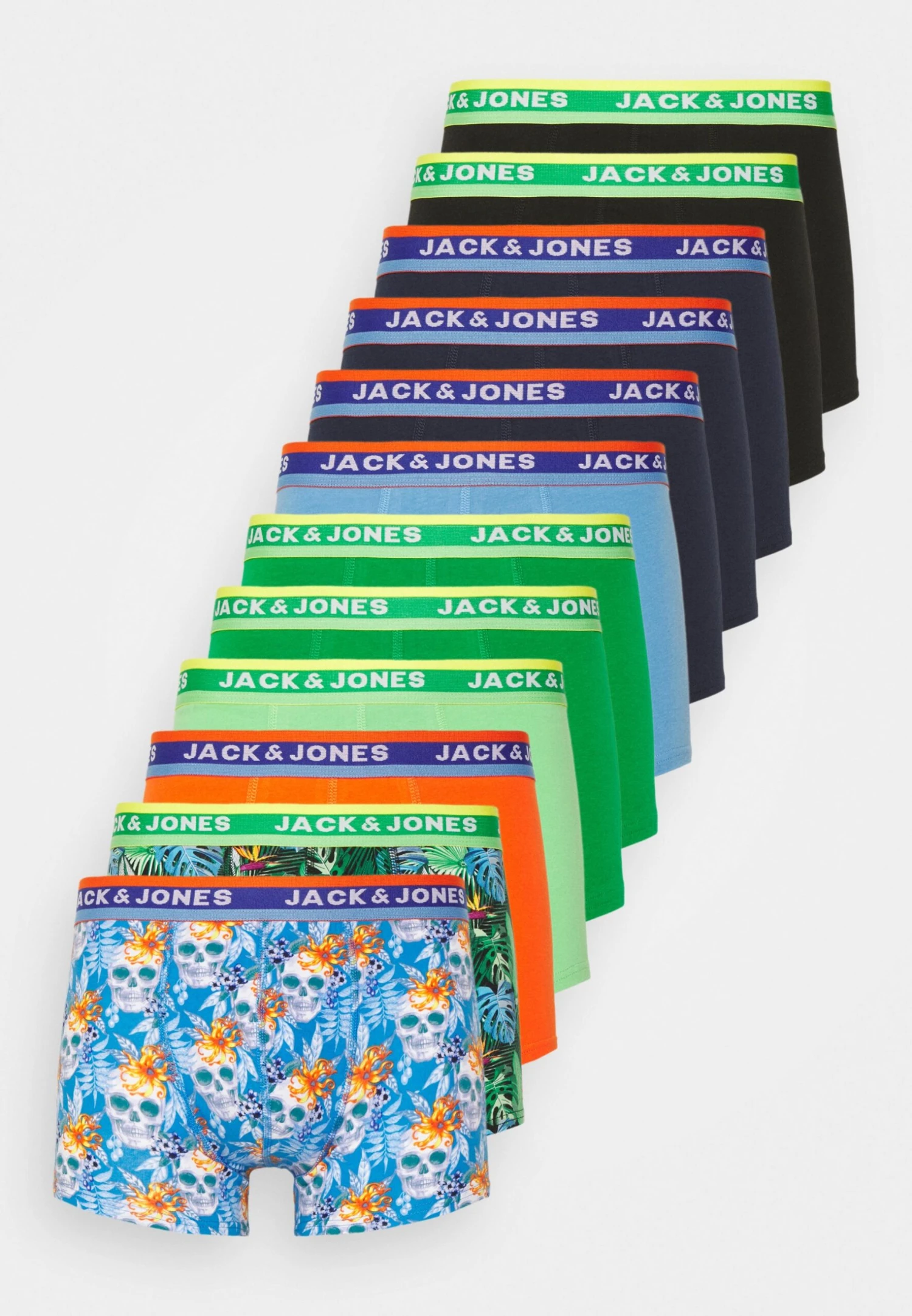 Jack & Jones Jacmiami Trunks 12 Pack - Onderbroeken - Black/Jolly Green/Absinthe Green/ Jolly Green/Navy Blazer/Silver Lake Blue 5 Jack & Jones Jacmiami Trunks 12 Pack - Onderbroeken - Black/Jolly Green/Absinthe Green/ Jolly Green/Navy Blazer/Silver Lake Blue - Afbeelding 5