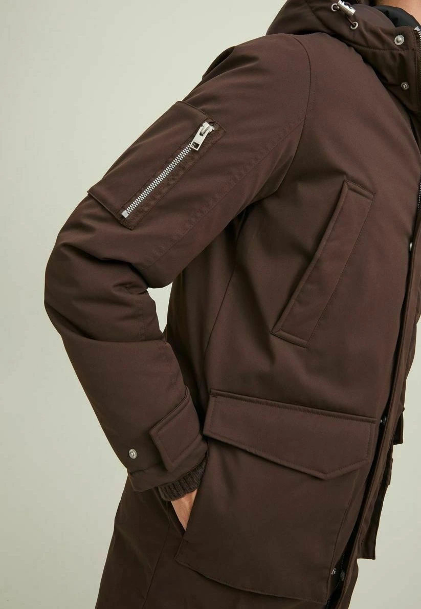 Jack & Jones Multi-Taschen - Parka - Seal Brown 4 Jack & Jones Multi-Taschen - Parka - Seal Brown - Afbeelding 4