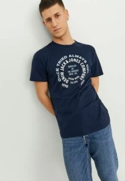 JACK&JONES Premium Klassisches - T-Shirt Print - Navy Blazer 10 JACK&JONES Premium Klassisches - T-Shirt Print - Navy Blazer -Jack & Jones Verkoopwinkel db7c72f89943416987303ff28f96d37e