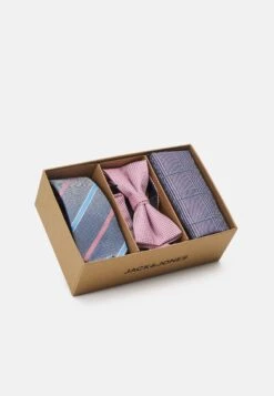 Jack & Jones Jacrilo Summer Giftbox Set Unisex - Vlinderdas - Prism Pink Detail:Tie - Hankie W. Checks - Bowtie -Jack & Jones Verkoopwinkel dbcd23175e014868bbb46538a589f13a