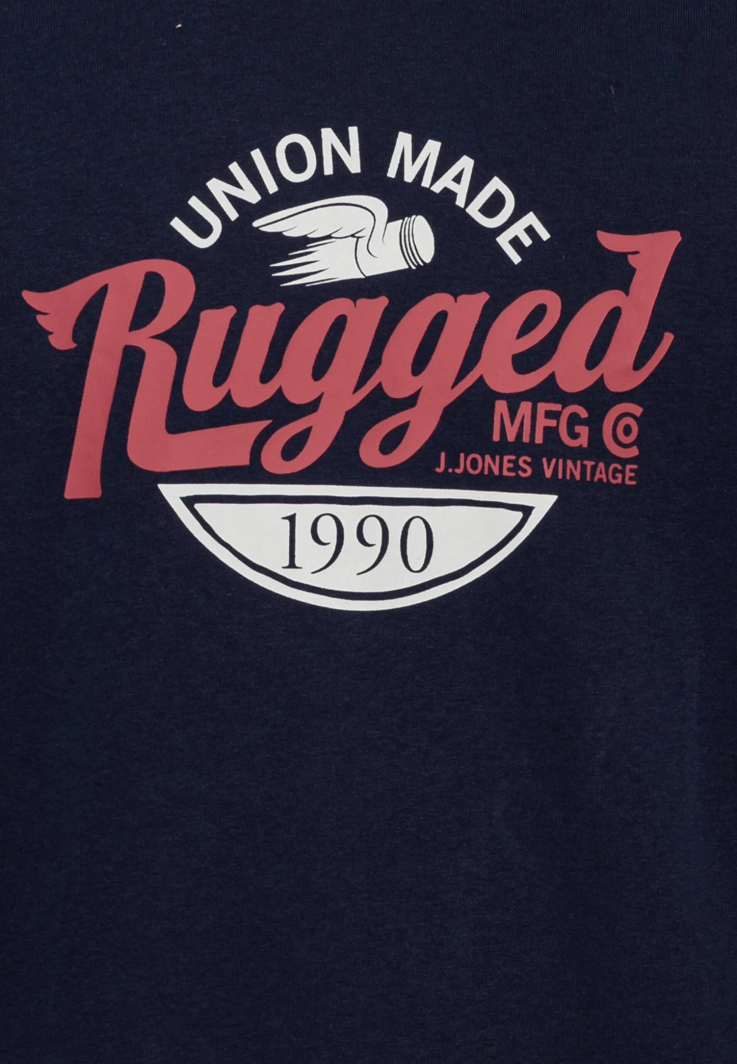 JACK&JONES Premium Jprbluvintage Print Crew Neck - Sweater - Navy Blazer 3 JACK&JONES Premium Jprbluvintage Print Crew Neck - Sweater - Navy Blazer - Afbeelding 3