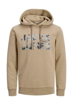 Jack & Jones Tech Logo - Hoodie - Braun